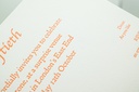 Letterpress Orange